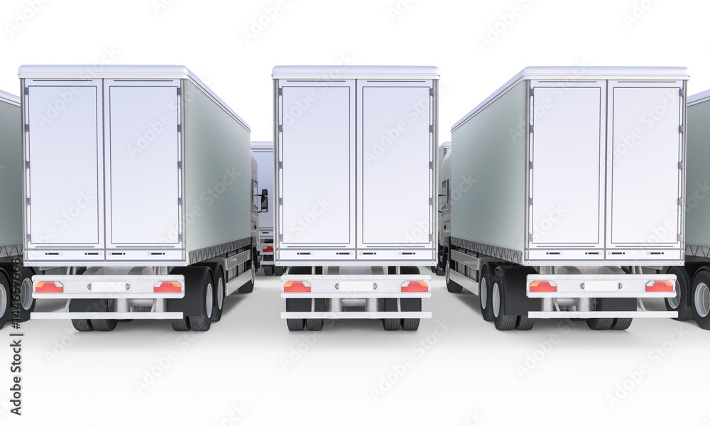 Cargo Delivery Trucks (Rear View) Cargo Delivery Trucks (Rear View)