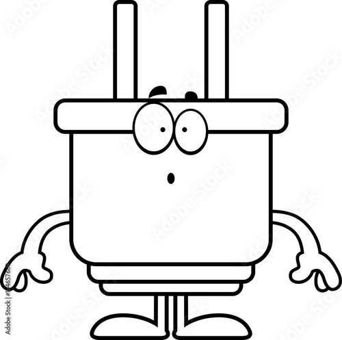 Surprised Cartoon Power Plug