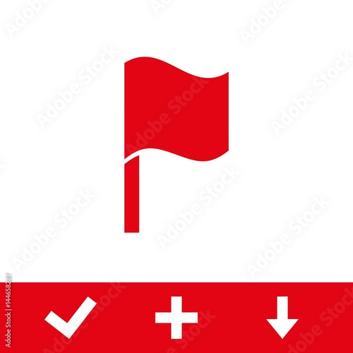 flag icon stock vector illustration flat design