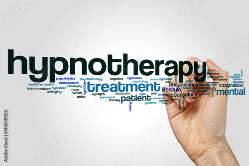 Hypnotherapy word cloud photo