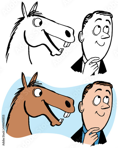 A man gets a tip straight from the horse's mouth.