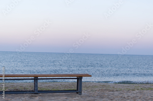 Empty beach at sunrise © rm211171