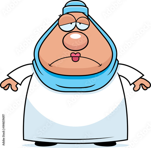 Sad Cartoon Muslim