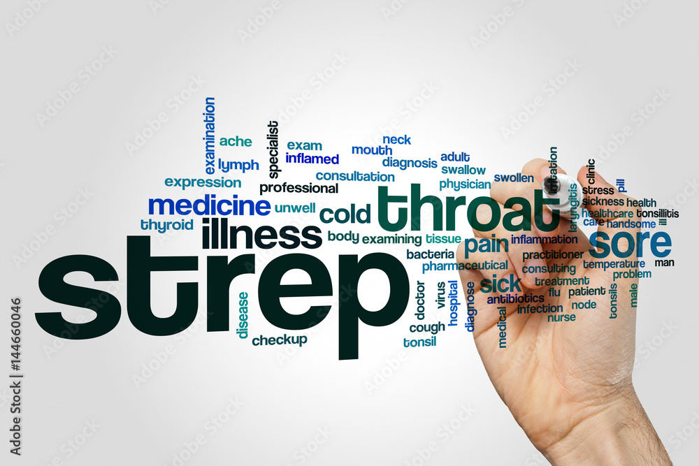 Strep word cloud concept Strep word cloud concept