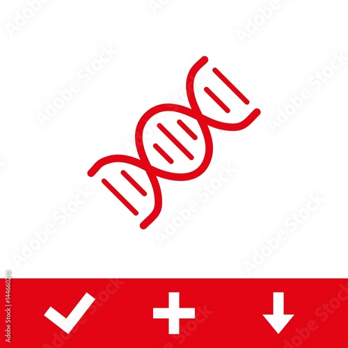 DNA icon stock vector illustration flat design