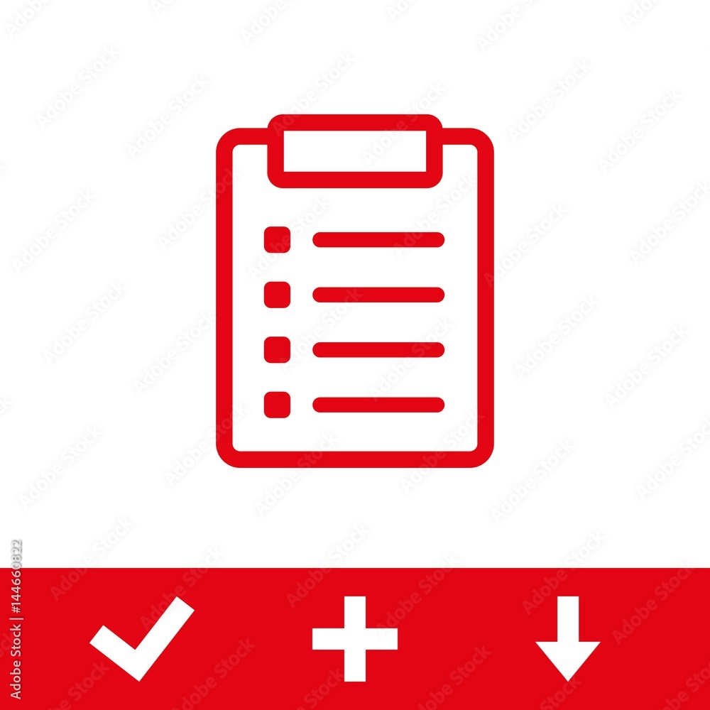 checklist  icon stock vector illustration flat design