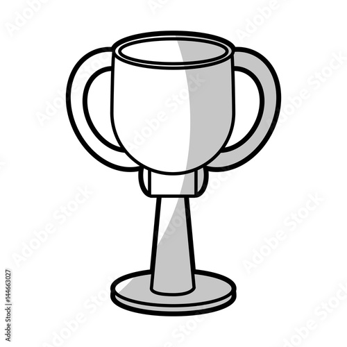 winner cup trophy prize - shadow vector illustration eps 10