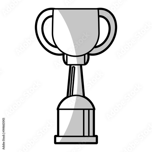 winner cup trophy prize - shadow vector illustration eps 10