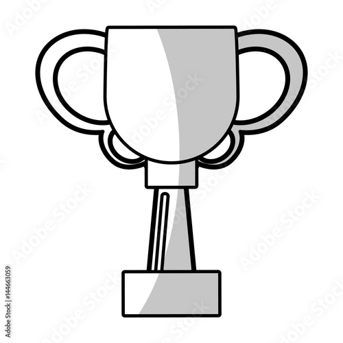 winner cup trophy prize - shadow vector illustration eps 10