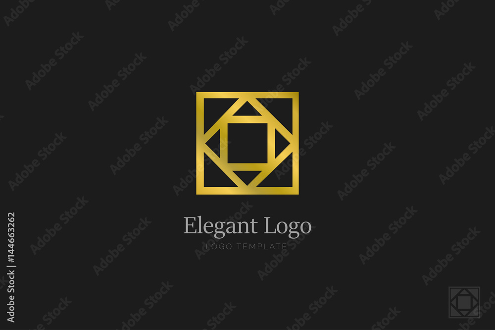 Minimalistic Elegant Logo. Luxury emblem template Minimalistic Elegant Logo. Luxury emblem template