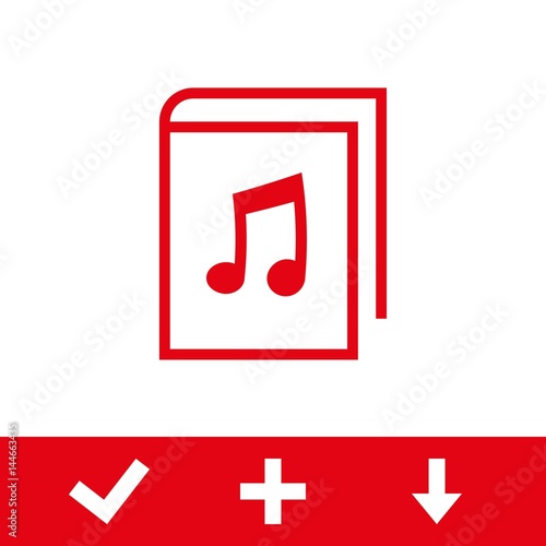 audiobook icon stock vector illustration flat design