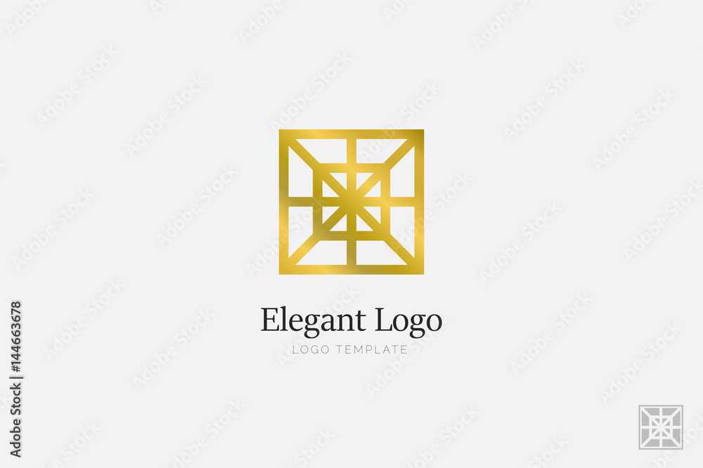 Minimalistic Elegant Logo. Luxury emblem template Minimalistic Elegant Logo. Luxury emblem template