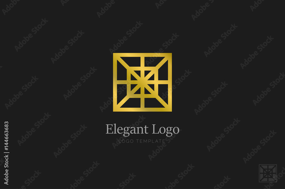 Minimalistic Elegant Logo. Luxury emblem template Minimalistic Elegant Logo. Luxury emblem template