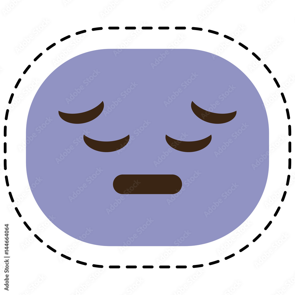 sad cartoon face icon over white background. colorful design. vector illustration sad cartoon face icon over white background. colorful design. vector illustration