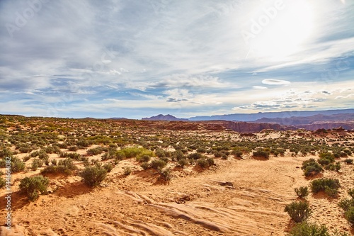 Incredibly beautiful landscape in National Park, Arizona, USA