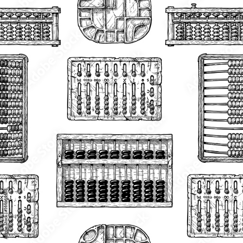 Pattern with different abacus photo