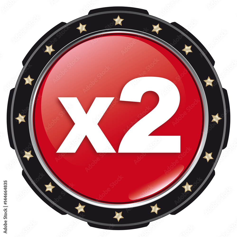 x2 icon Stock Illustration | Adobe Stock