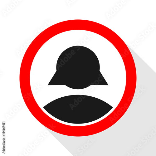 HUMAN PEOPLE SIGN FLAT DESIGN ICON LOGO photo