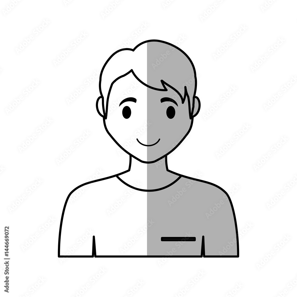man cartoon icon over white background. vector illustration man cartoon icon over white background. vector illustration