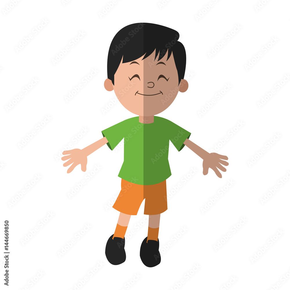 Boy cartoon icon. Kid childhood little and people theme. Isolated design. Vector illustration Boy cartoon icon. Kid childhood little and people theme. Isolated design. Vector illustration