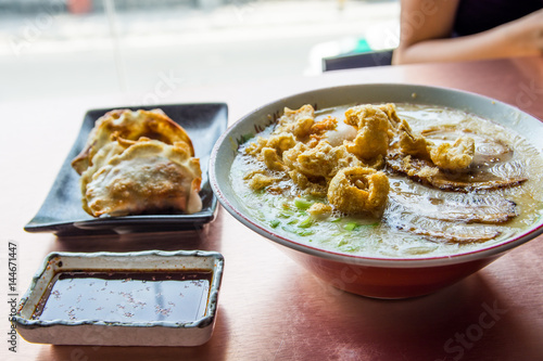 a fusion taste of authentic japanese ramen and la paz batchoy photo