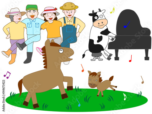 牧場のコンサート