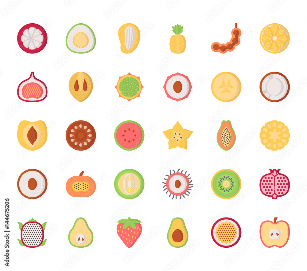 Fruit , Thin Line and Pixel Perfect Icons Fruit , Thin Line and Pixel Perfect Icons