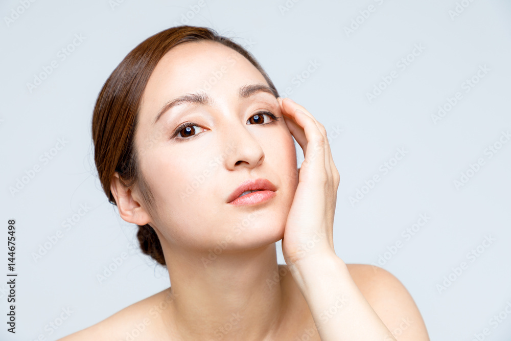 beautiful woman. skincare and cosmetics concept. beautiful woman. skincare and cosmetics concept.