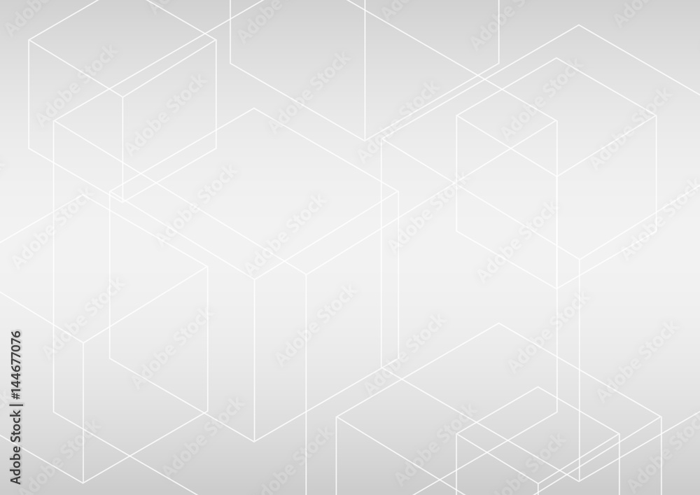 Abstract gray overlap geometric background