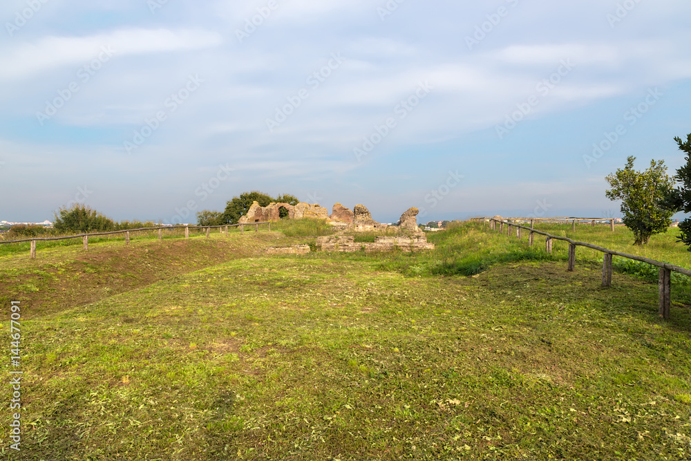 Rome, Italy. Ruins of Villa Quintili on the Appian Way, II century Rome, Italy. Ruins of Villa Quintili on the Appian Way, II century