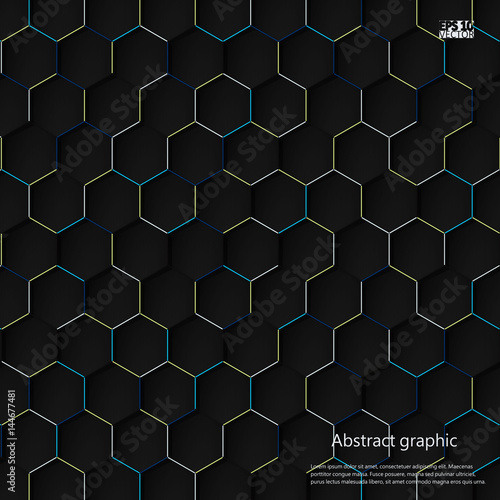 Graphic illustration with geometric pattern. Eps10 Vector illustration.