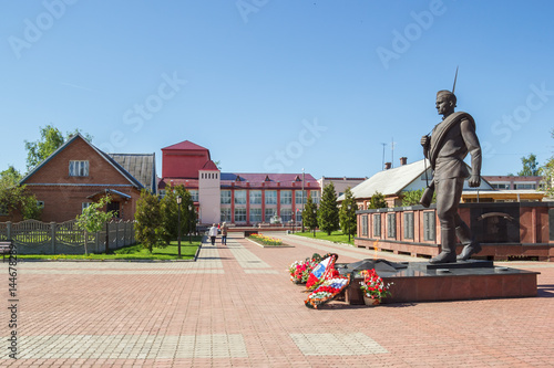 Военный мемориал памяти павшим солдатам в городе Мышкин Ярославской области