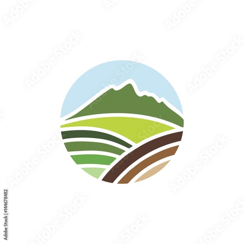 abstract green landscape