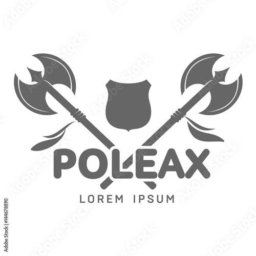 Abstract vector poleax label