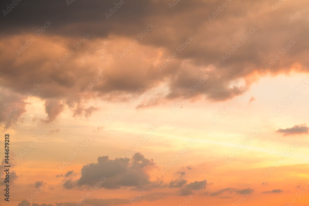 Sky and cloud in the evening background. Sky and cloud in the evening background.