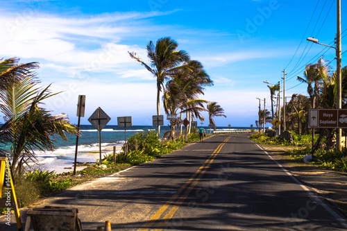 Obraz na płótnie Island Road - San Andres Island - Colombia