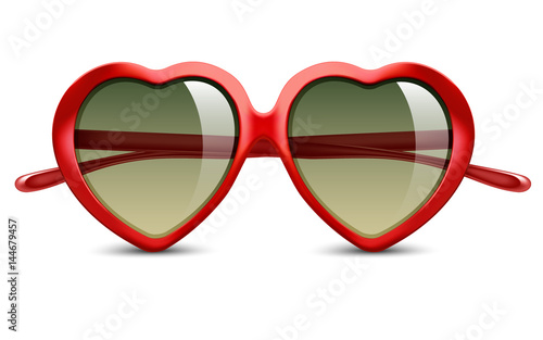 Sunglasses in shape of heart