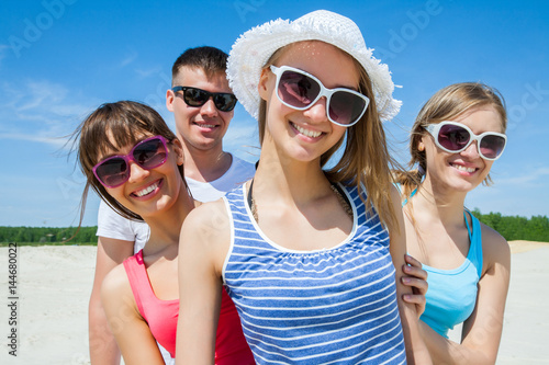 young people at summer time