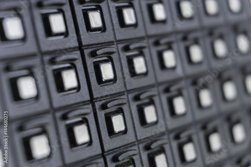 Outdoor modular LED panels on the stage