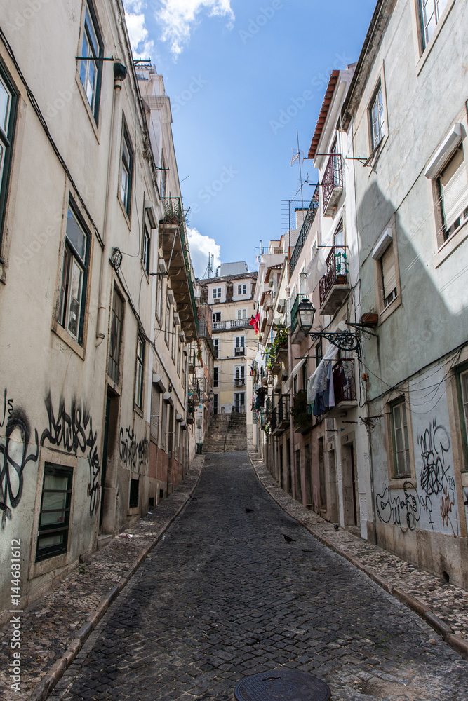 ポルトガルのリスボンの通り