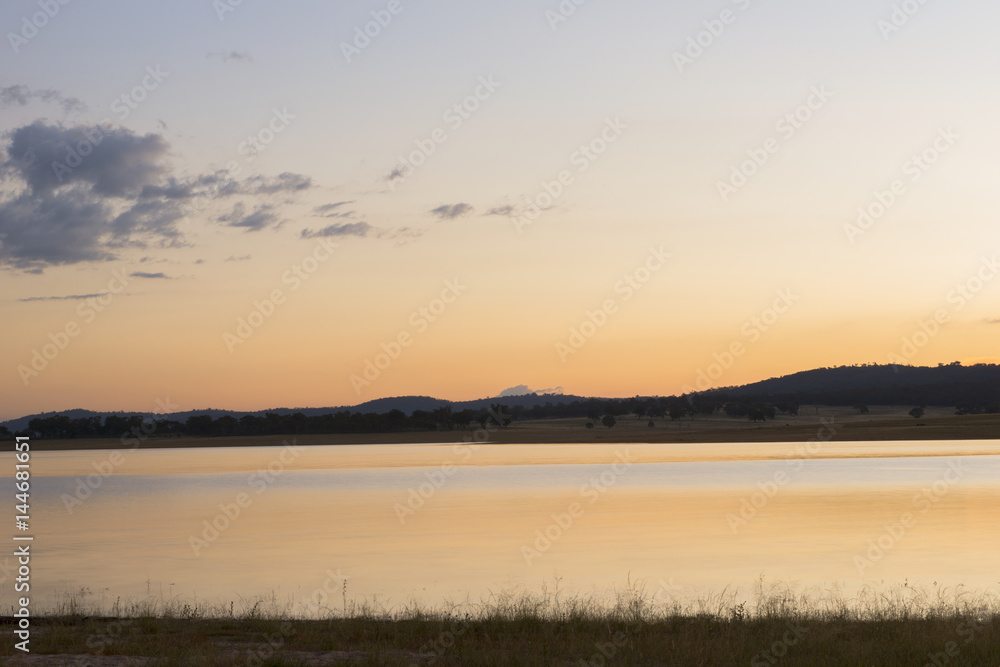 Lake Leslie near Warwick, Queensland in the late afternoon. Lake Leslie near Warwick, Queensland in the late afternoon.