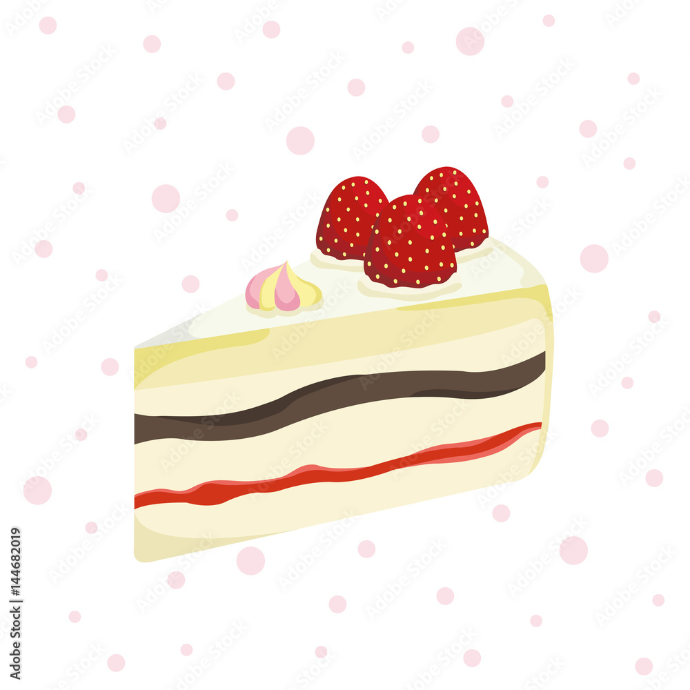 Colorful sweet cakes slices pieces Colorful sweet cakes slices pieces