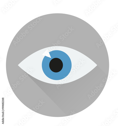 Vector, eye icon, flat style