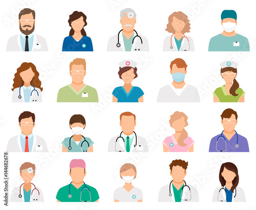 Professional doctor avatars