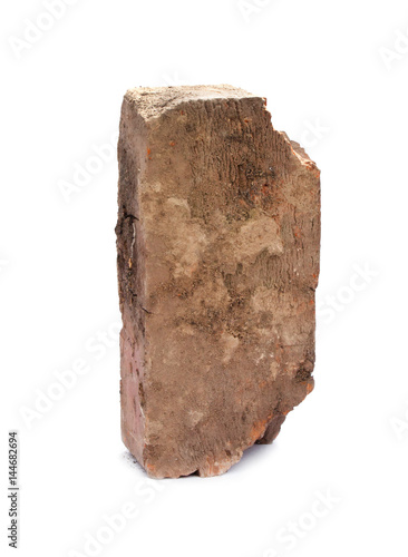 Old brick isolated