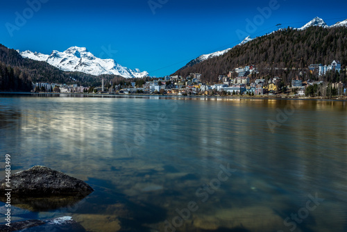 View of St. Moritz in Engadin