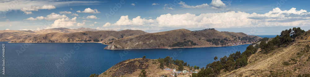 Panorama of Lake Titicaca