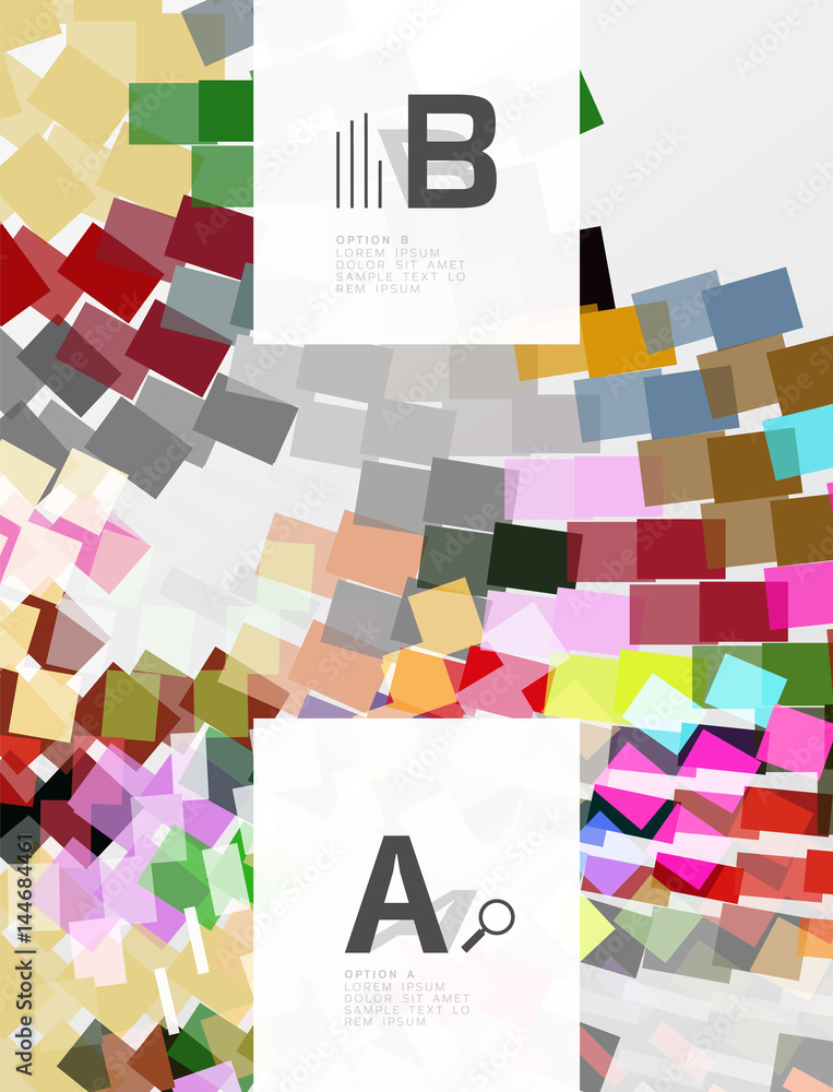 Abstract geometrical texture with infographic options