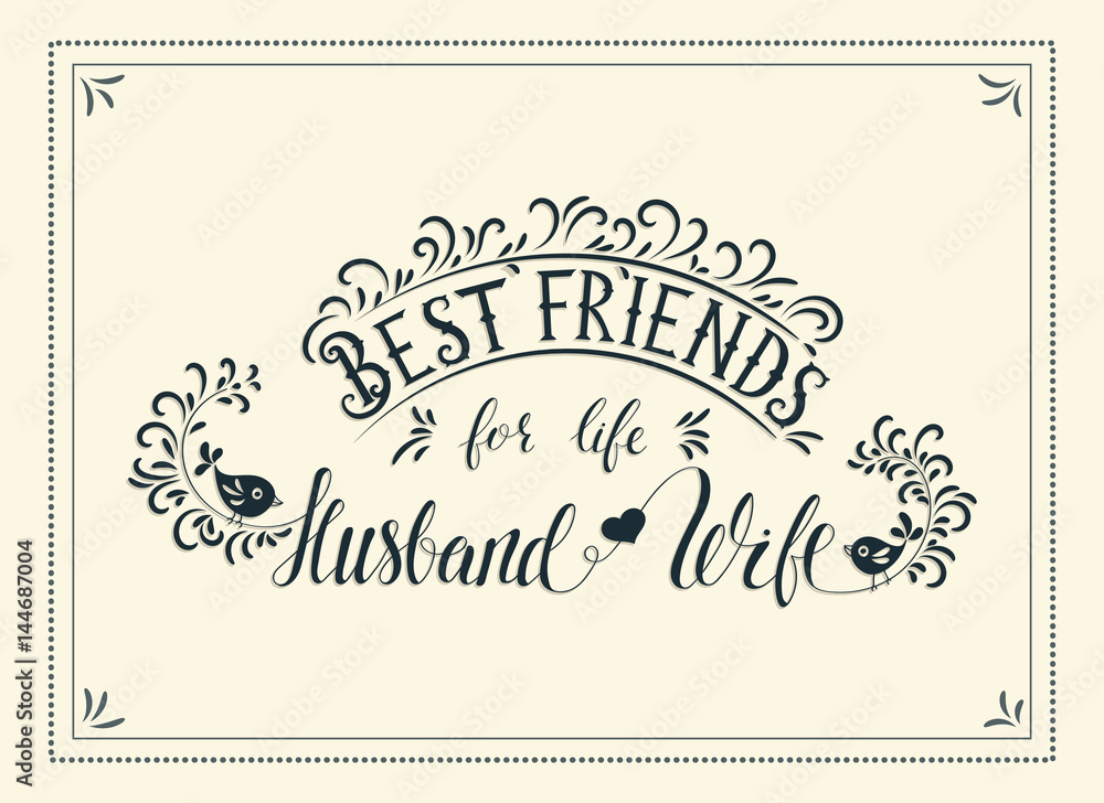 Fototapeta premium Handwriting vector lettering quote.