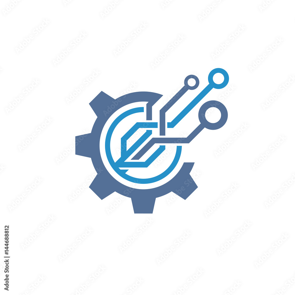 Circuit tech element. Electronics icon. Circuit tech element. Electronics icon.